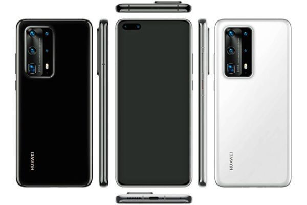 Hình ảnh kết xuất đồ họa được cho là của Huawei P40 sắp ra mắt