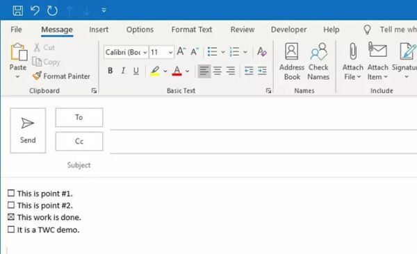 [Thủ thuật] Chèn checkbox vào email trên ứng dụng gửi nhận mail trên Windows 10