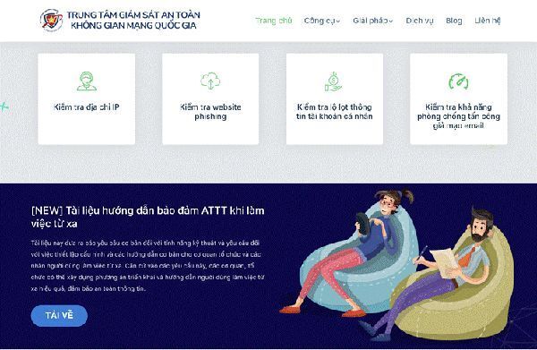 Trung tâm Giám sát an toàn không gian mạng quốc gia ra mắt website
