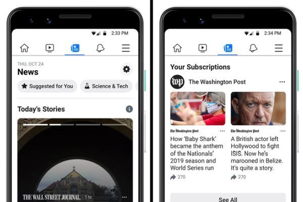 Facebook News ra mắt người dùng ở Mỹ 