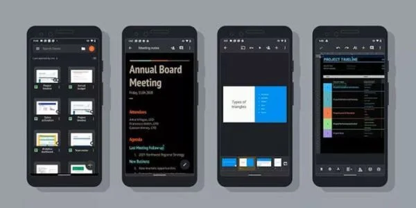 Google vừa cập nhật chế độ Dark Mode cho Google Docs, Sheets và Slides