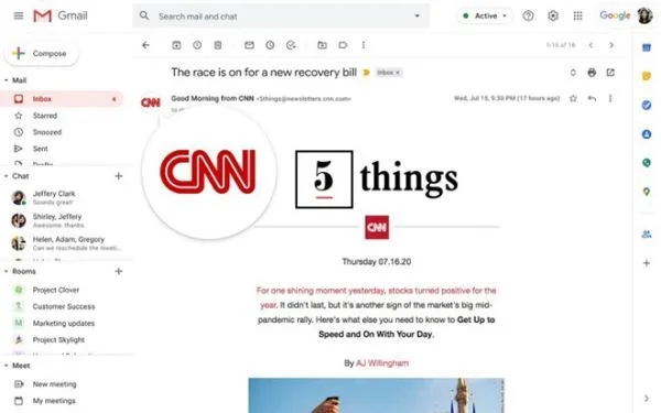 Gmail sẽ yêu cầu xác thực logo công ty