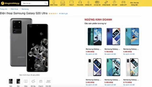 Thế Giới Di Động bất ngờ ngừng kinh doanh hàng loạt smartphone cao cấp của Samsung