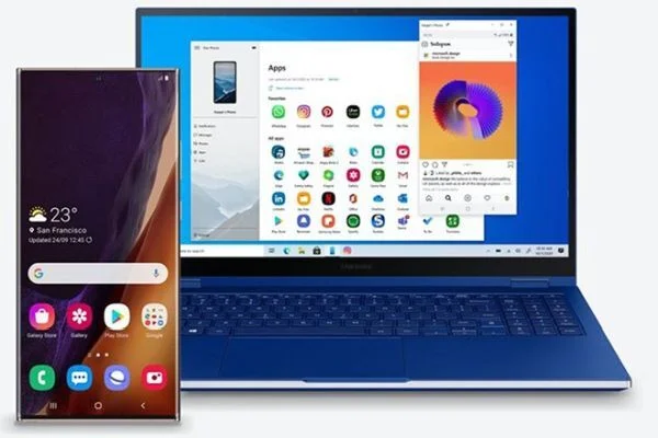 Việc kết nối giữa Galaxy Note 20 với máy tính Windows 10 đã được nâng tầm