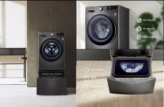 LG trình làng máy giặt tích hợp trí tuệ nhân tạo, giá từ 14,49 triệu đồng