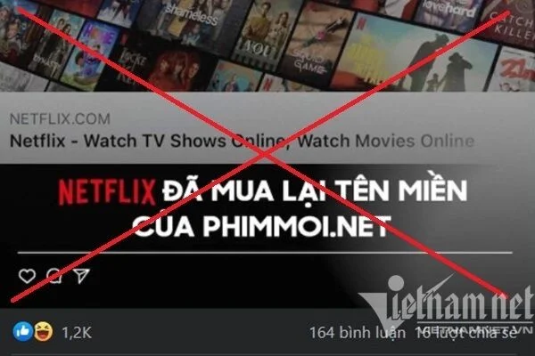 Netflix phủ nhận việc mua lại tên miền Phimmoi.net