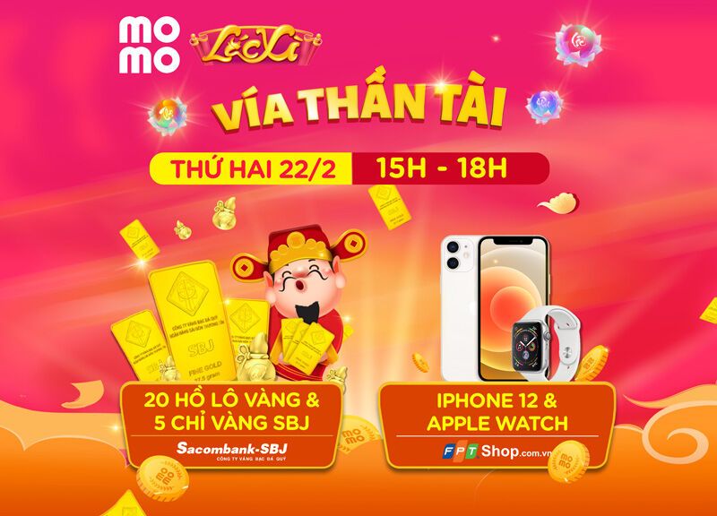 MoMo gửi đến người dùng hàng triệu lì xì nhân ngày Vía Thần Tài