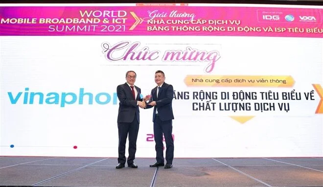 VinaPhone là đơn vị tiêu biểu về Chất lượng Dịch vụ Băng thông rộng Di động 