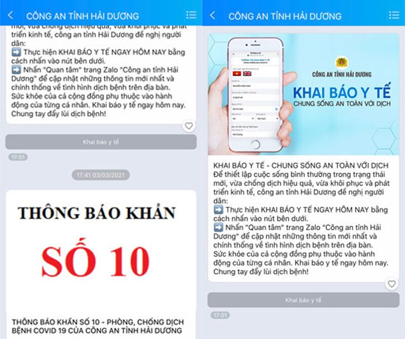 Zalo nhận bằng khen trong công tác phòng chống dịch tại Hải Dương