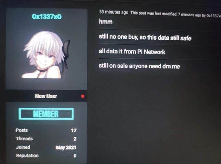 17 GB dữ liệu người dùng Việt bị rò rỉ có liên quan Pi Network?