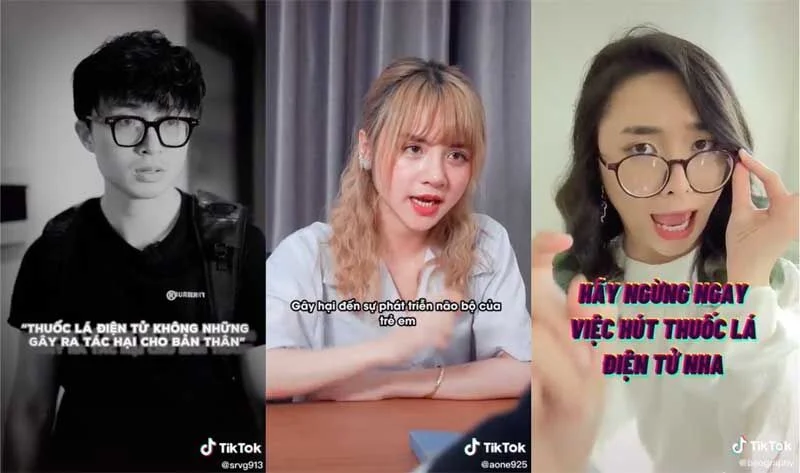 12 nhà sáng tạo giành giải thưởng về cảnh báo tác hại thuốc lá trên TikTok 