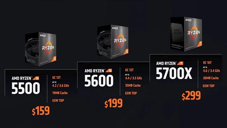 AMD công bố dòng CPU Ryzen 5000 và 4000 mới giá hấp dẫn