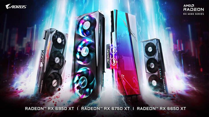 GIGABYTE ra mắt card đồ họa tùy chỉnh AMD Radeon RX 6950 XT, Radeon RX 6750 XT và Radeon RX 6650 XT