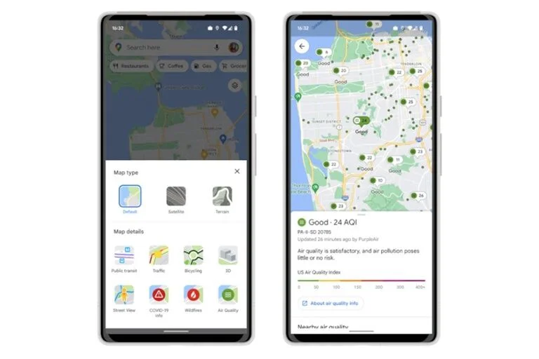 Google Maps thêm tính năng sức khỏe cho Android và iOS