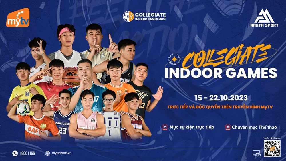 MyTV độc quyền phát trực tiếp giải đấu Collegiate Indoor Games 2023
