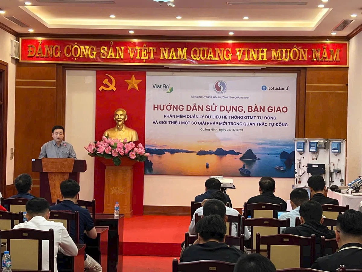 Buổi hướng dẫn sử dụng, bàn giao phần mềm quản lý quan trắc iLotusLand với Sở TNMT Quảng Ninh