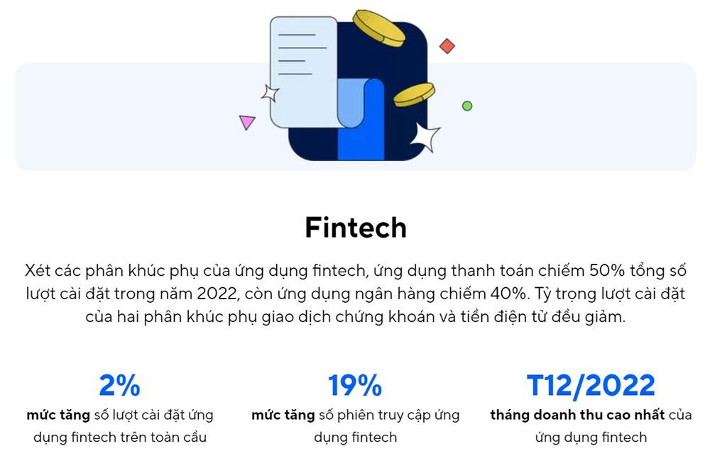 Xu thế thương mại điện tử, fintech và game nhìn từ lượt tải app