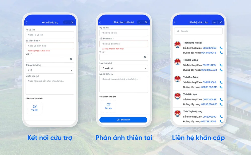 Ra mắt mini app hỗ trợ người dân phòng chống thiên tai