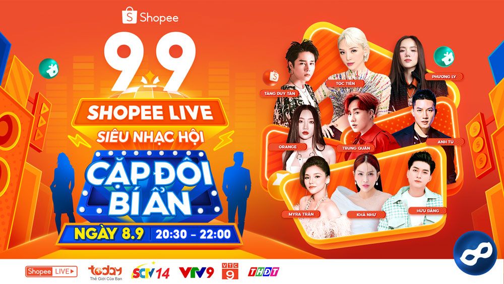 Dàn sao quy tụ tại siêu sale 9.9 trên Shopee