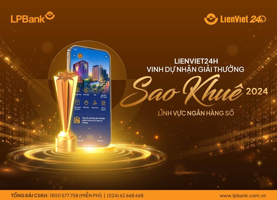 LienViet24h vinh dự nhận giải thưởng Sao Khuê 2024