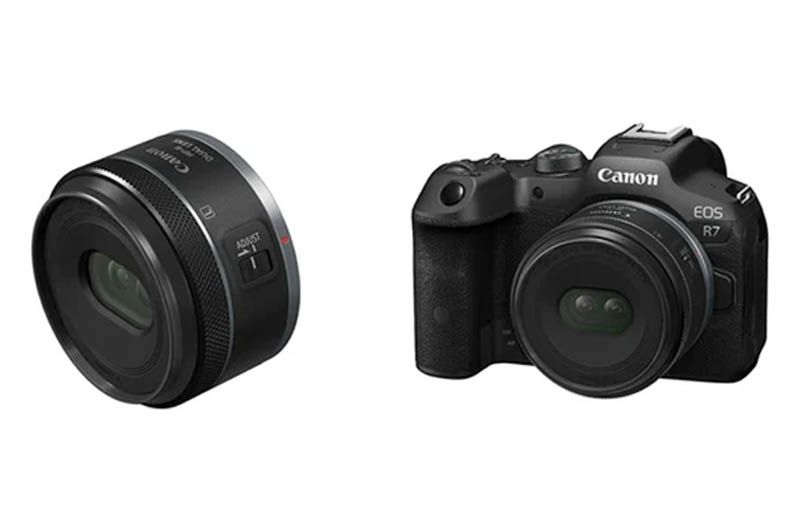 Ống kính Canon RF-S 7.8mm f/4 STM DUAL dùng tạo video không gian cho Vision Pro