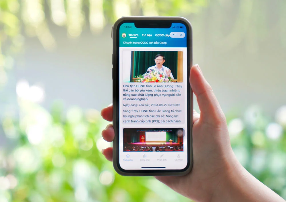 mini app Quy chế dân chủ Bắc Giang