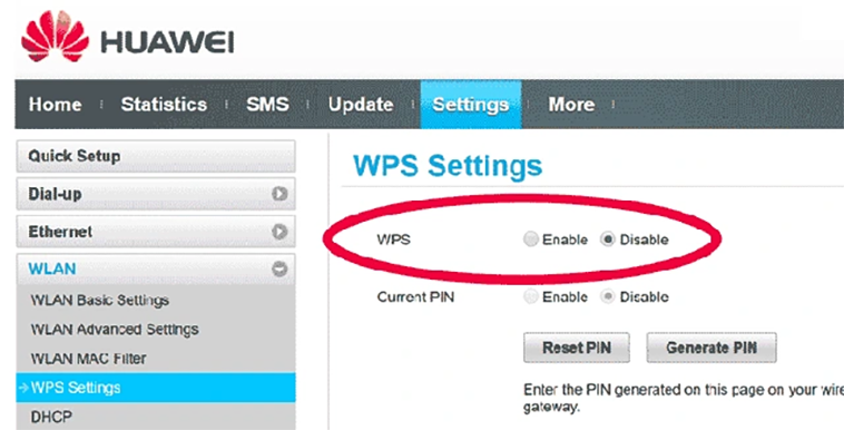 Tắt tính năng WPS trong router Wi-Fi