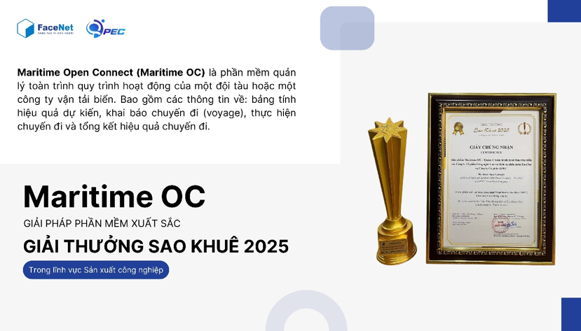 Sản phẩm quản lý toàn trình khai thác tàu biển đạt Giải thưởng Sao Khuê 2025