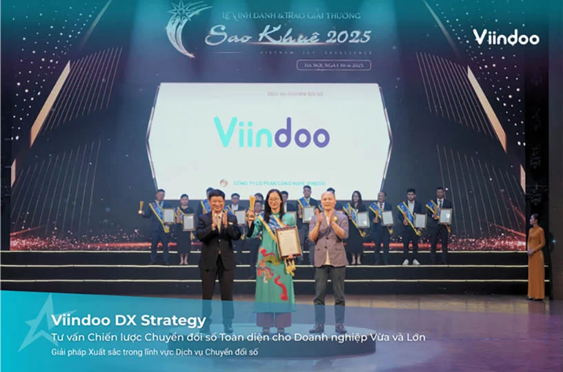 Viindoo Tư vấn Chiến lược Chuyển đổi số Toàn diện cho Doanh nghiệp Vừa và Lớn giành Giải thưởng Sao Khuê 2025 trong lĩnh vực Dịch vụ Tư vấn Chuyển đổi số