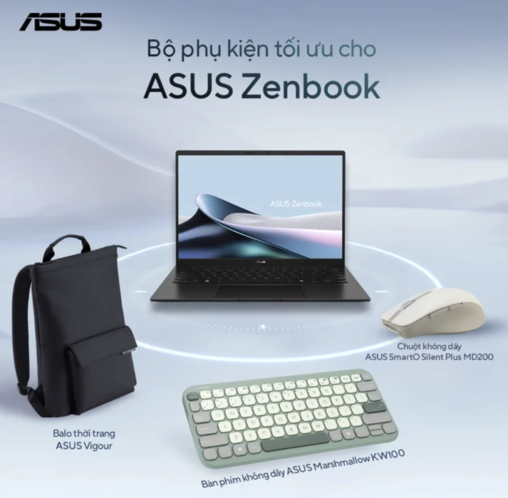 ASUS ra mắt Vivobook S14/S16 và Zenbook 14 trang bị chip Ryzen AI 400